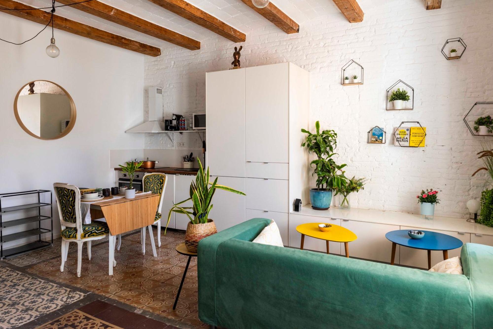 Enchanting 2 Bedroom Flat With Terrace Near Placa Espanya Barcelone Extérieur photo