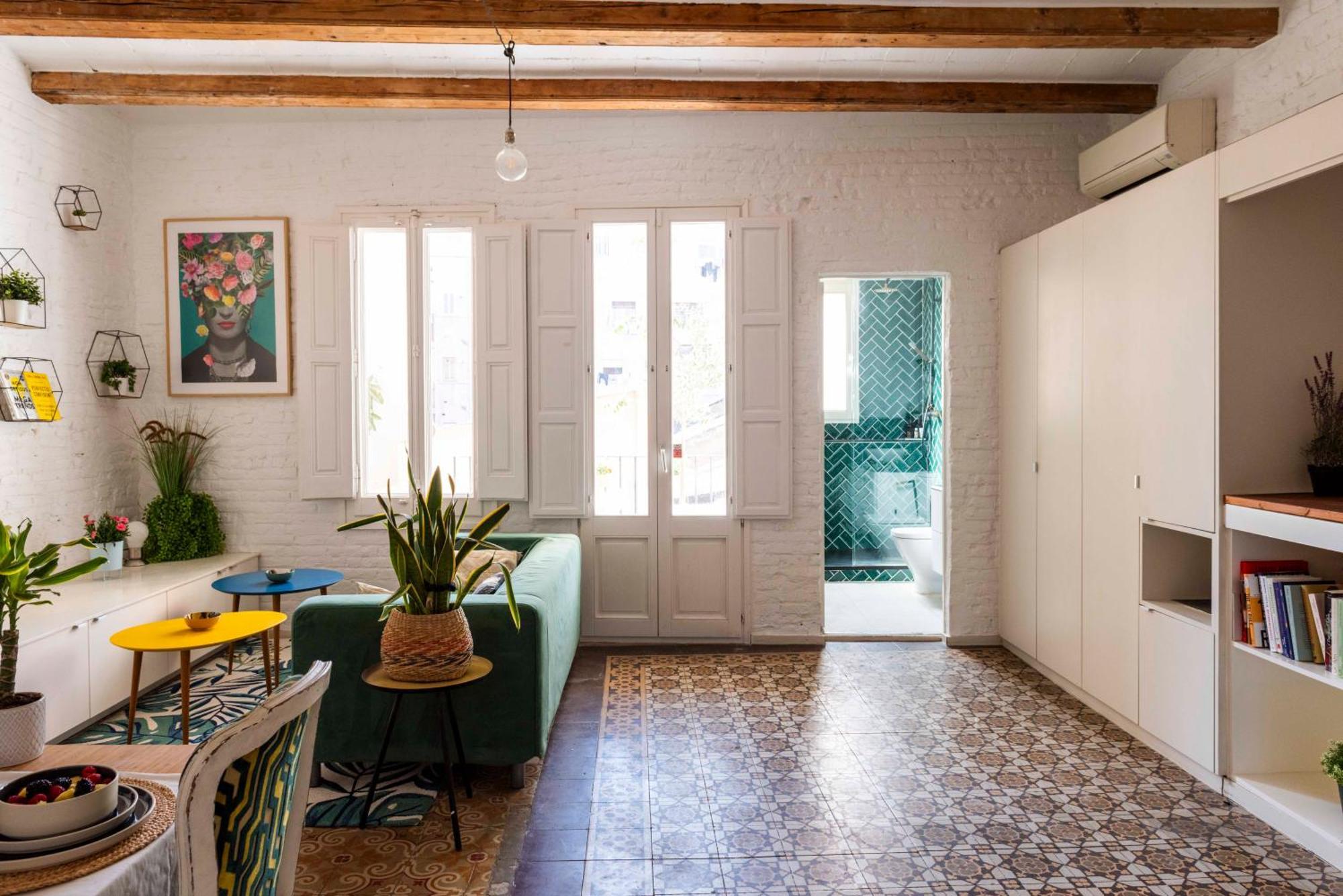 Enchanting 2 Bedroom Flat With Terrace Near Placa Espanya Barcelone Extérieur photo